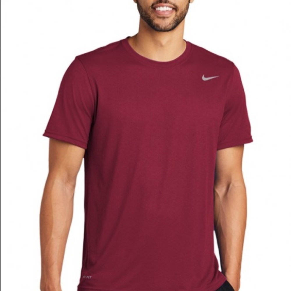 Nike mens Dri-Fit Maroon Custom Performance Tee! 2XL